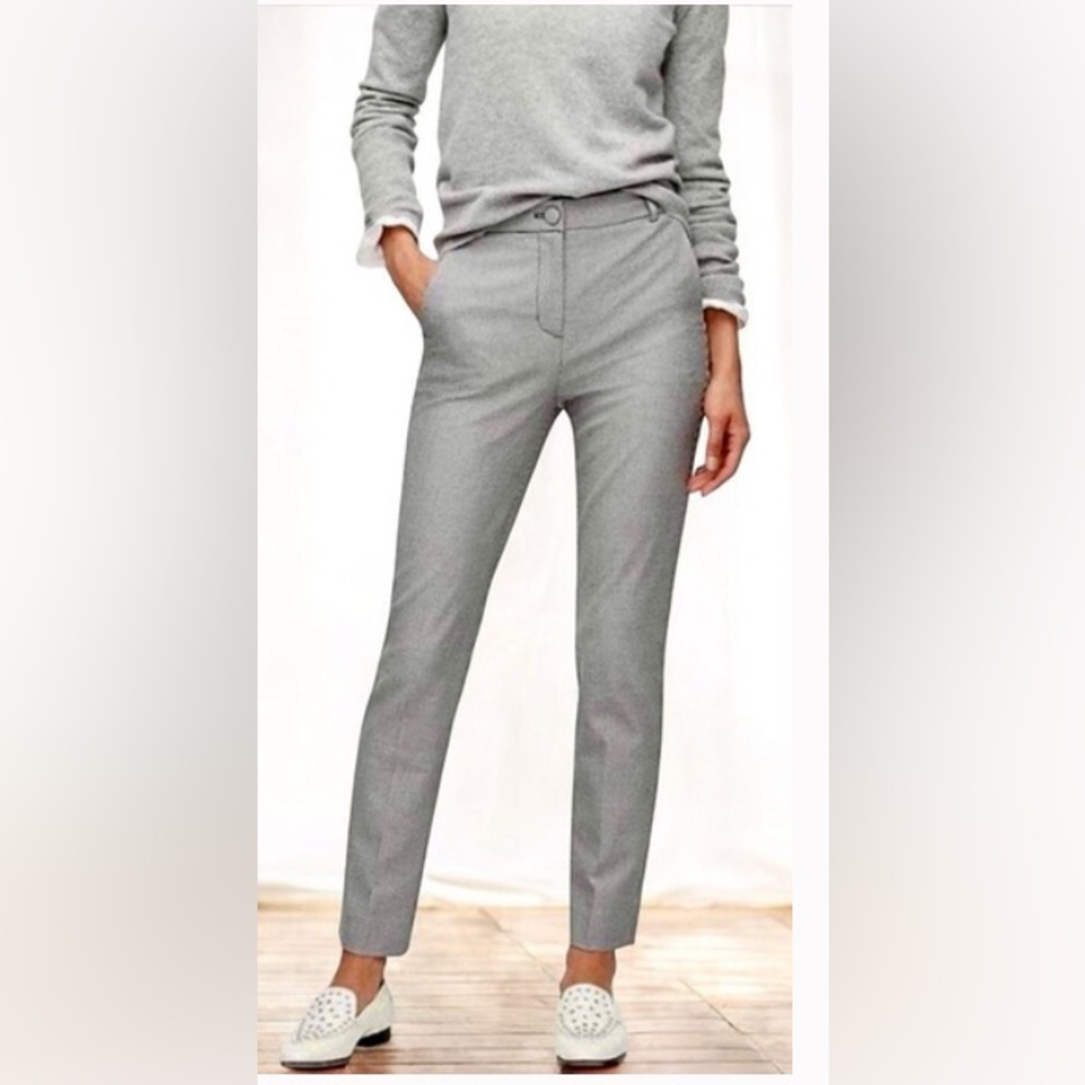 JCrew High Rise Cameron Houndstooth Trousers